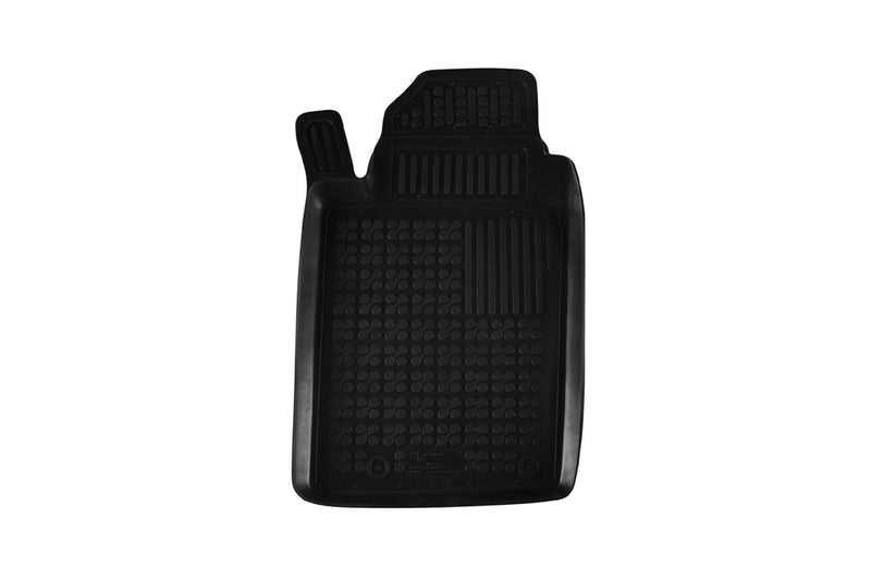 Covorașe din cauciuc Rezaw-Plast pentru Peugeot 206 (1998-2012) și 206+ (2009-2012), versiunea cu extinctor, 4 părți, negru