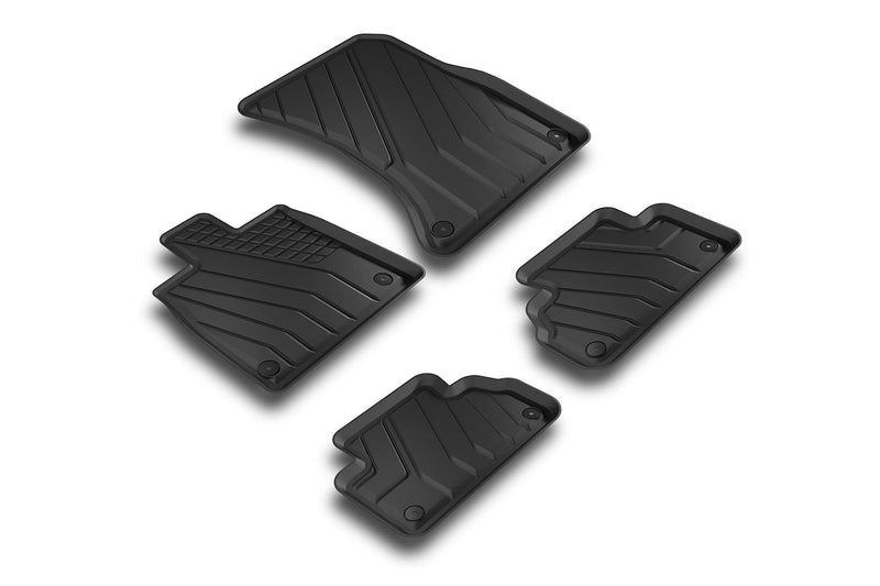 3D Гумени стелки SPARTline за Audi Q5 (2017 +), 4 части – Черни