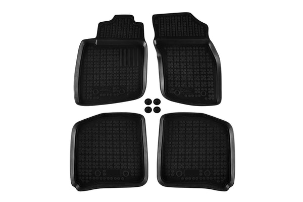 Covorașe din cauciuc Rezaw-Plast pentru Volvo S40 (1995-2004) - 4 părți, negru