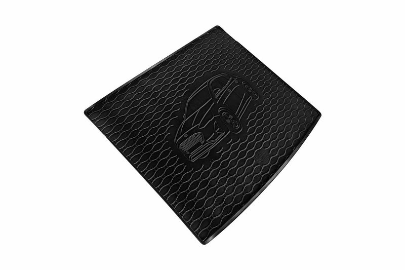 Covoraș de cauciuc Rigum pentru Ford Focus hatchback (2018+) cu imprimare auto, negru