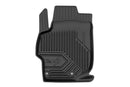 2.5D Rubber insoles Frogum №77 pentru Peugeot 301 (2012+), 4 părți, negru
