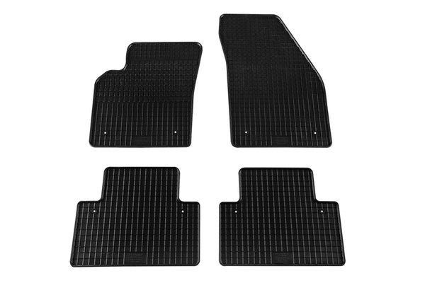 Covorașe din cauciuc Petex pentru Volvo S40 (2004-2012), 4 bucăți, negru
