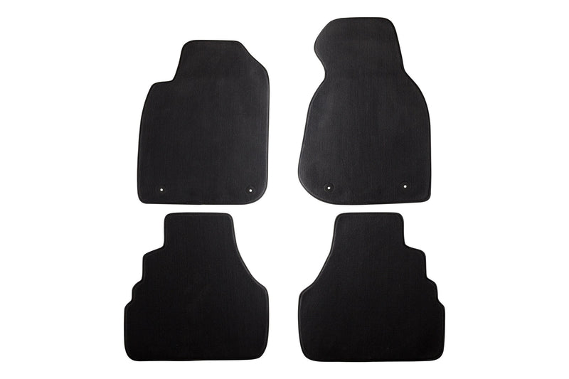 Мокетни стелки Petex за Audi A6 (1998+) Style, 4 части, черни, захват B014