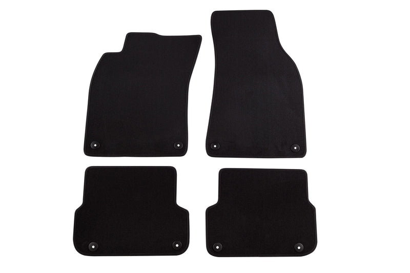 Мокетни стелки Petex за Audi A6 седан, комби (2006–2011) Style, 4 части, черни, захват B01E8