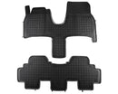 Covorașe din cauciuc Rezaw-Plast pentru Peugeot 807 (2002-2010), 2 părți, negru