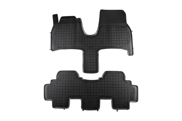 Covorașe din cauciuc Rezaw-Plast pentru Peugeot 807 (2002-2010), 2 părți, negru