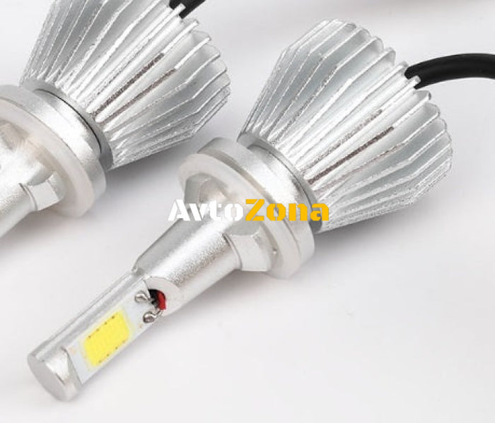 2бр. Комплект ЛЕД LED 24W 3000lm диодни Крушки H7 12V 24V - Avtozona