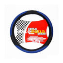 Калъф за волан - Черно и синьо 38 см - Avtozona