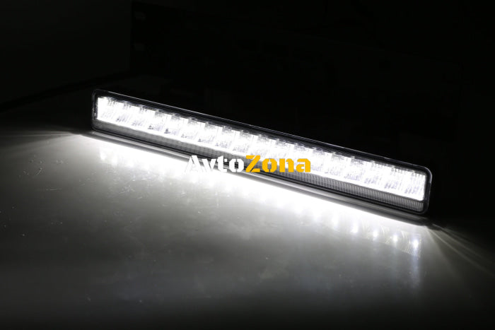 38см LED Лед Бар Със Стойка За Номер С Три Функции 55W 4768lm 12V - 24V E-Mark Подходящ За