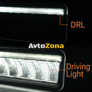 38см LED Лед Бар Със Стойка За Номер С Три Функции 55W 4768lm 12V - 24V E-Mark Подходящ За