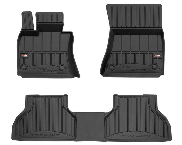 Covorașe din cauciuc 3D Frogum pentru BMW X5 E70 2006-2013, 3 piese, negru 