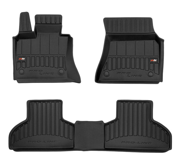 Covorașe din cauciuc 3D Frogum pentru BMW X5 F15 2013-2018, 3 piese, negru 