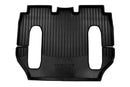 Inserții din cauciuc 3D Frogum pentru Tesla Model X (2015+) model cu 6 locuri - 3 bucăți, negru