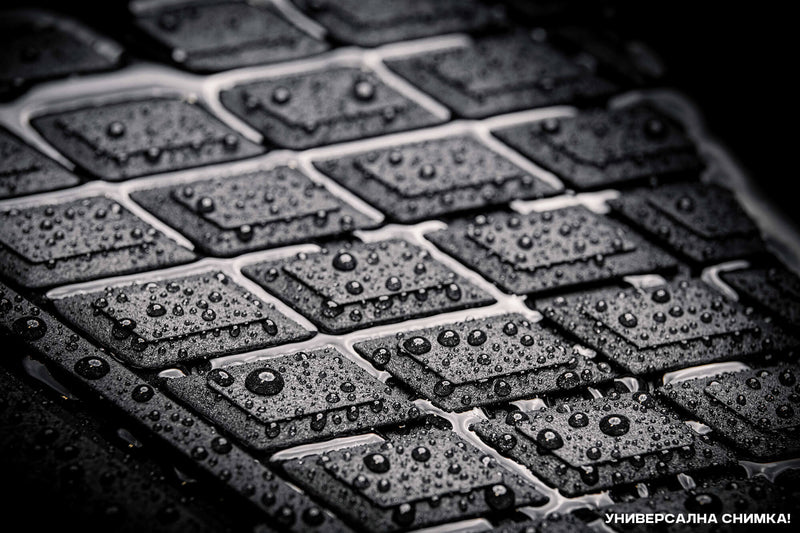 3D Гумени стелки SPARTline за Audi Q5 (2017 +), 4 части – Черни