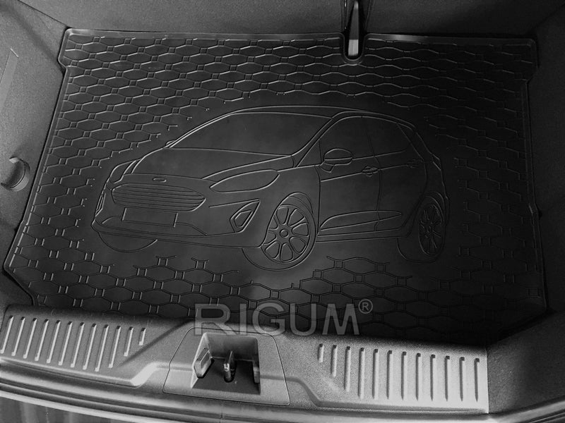 Covoraș de cauciuc Rigum pentru Ford Fiesta hatchback (2017+) cu imprimare auto 3D