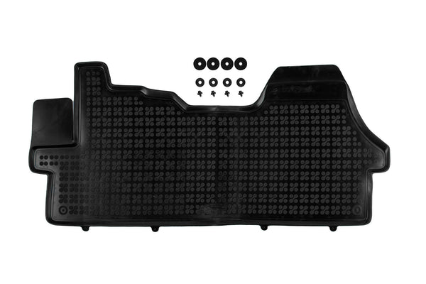 Covoraș din cauciuc Rezaw-Plast pentru Peugeot Boxer II (2006-2023/2023+) - pentru 2 și 3 locuri, cu scaune deschise și închise, fără huse suplimentare