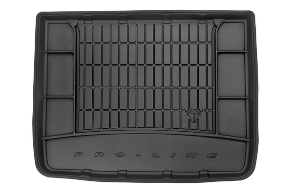 Covoraș de portbagaj din cauciuc Frogum pentru Mercedes B Class W245 (2005-2011) cu anvelopă de rezervă temporară și plastic în spatele scaunelor din spate