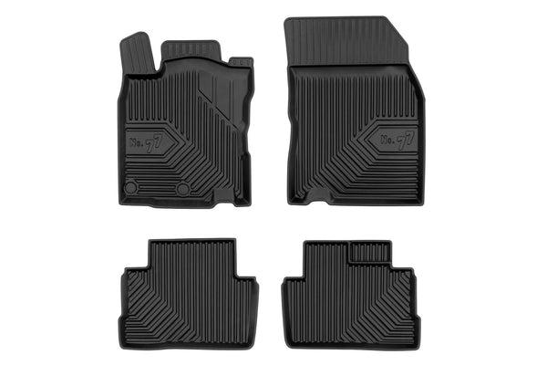 2.5D Гумени стелки Frogum №77 за Nissan Qashqai (2013–2021), 4 части, черни
