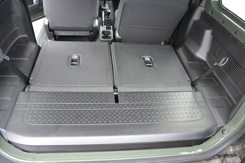 Rack rail Aristar Guardliner pentru Suzuki Jimny II (GJ) SUV 3 uși (10.2018+) în spatele primului rând de scaune, al doilea rând este îndepărtat
