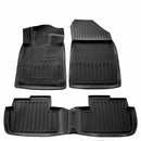 3D Гумени стелки Stingray за Peugeot 407 Sedan (2004-2011) 4 части