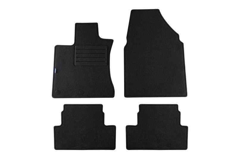 Мокетни стелки Petex за Nissan Qashqai (2007–2014) Rex, 4 части, черни, захват B142