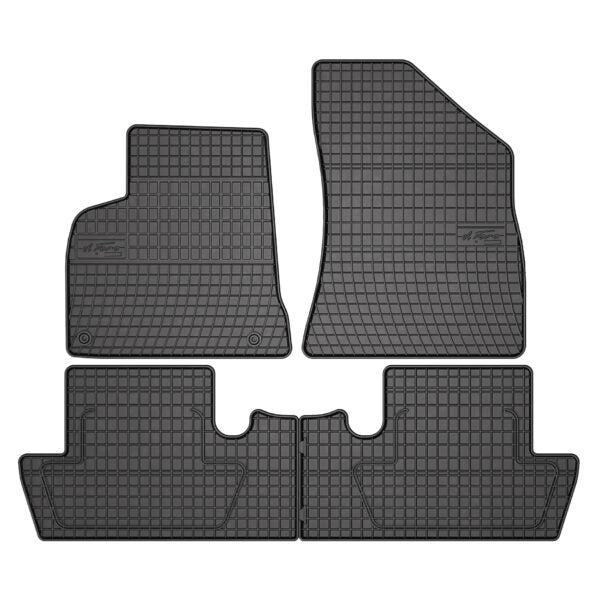 Covorașe de cauciuc Frogum pentru Peugeot 5008 (2009-2017), 4 părți, negru