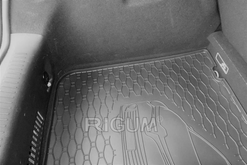 Covoraș de portbagaj din cauciuc Rigum pentru Renault Clio hatchback (2018+) cu imprimare auto