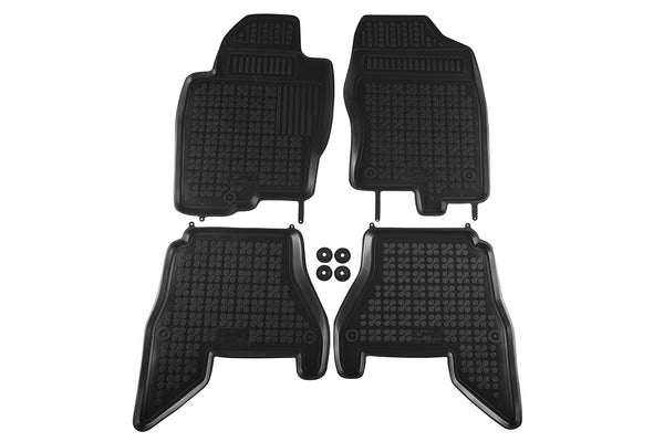 Гумени стелки Rezaw-Plast за Nissan Pathfinder (2008–2012) – 4 части, черни