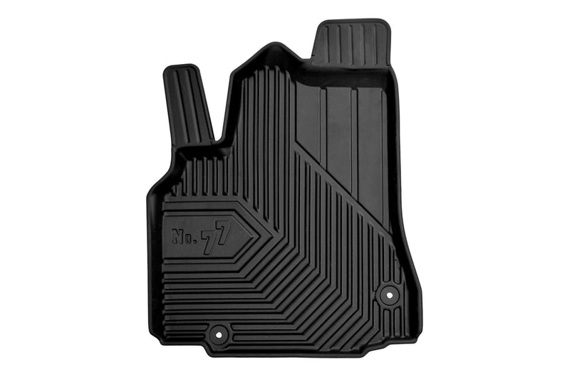2.5D Covorașe de cauciuc Frogum №77 pentru Peugeot Partner (2008-2019), 3 bucăți, negru