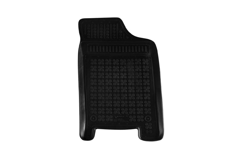 Covorașe din cauciuc Rezaw-Plast pentru Peugeot 206 (1998-2012) și 206+ (2009-2012), versiunea cu extinctor, 4 părți, negru