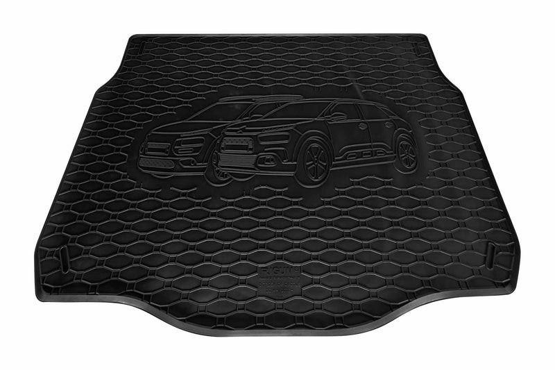 Covoraș de portbagaj din cauciuc Rigum pentru Citroen C4 Cactus (2014/2018+), cu amprenta vehiculului, negru