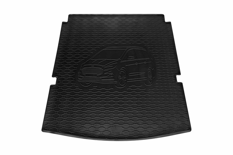 Covoraș de cauciuc Rigum pentru Ford Galaxy 5 locuri (2015+) cu imprimare auto, negru