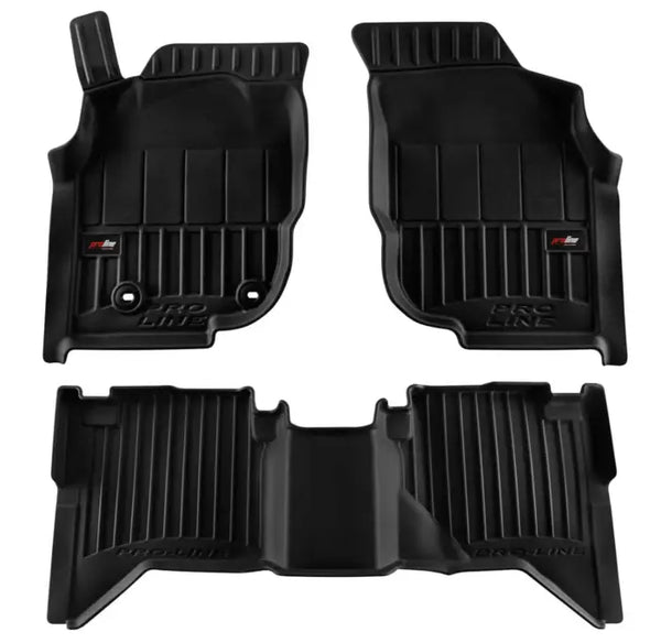 3D Гумени стелки Frogum за Toyota Hilux Pickup (2005–2015) тип леген - Avtozona
