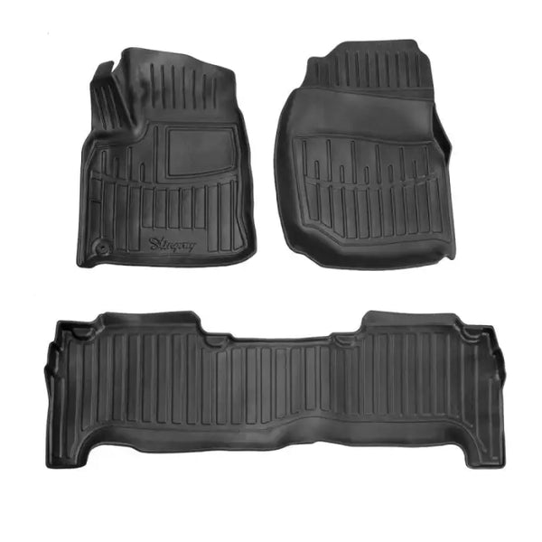 3D гумени стелки Stingray за Lexus LX (UZJ100) (1998-2007) 3 части черни - Avtozona