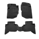 3D гумени стелки Stingray за Mitsubishi L200 (LC) (2023+) 4 части черни - Avtozona