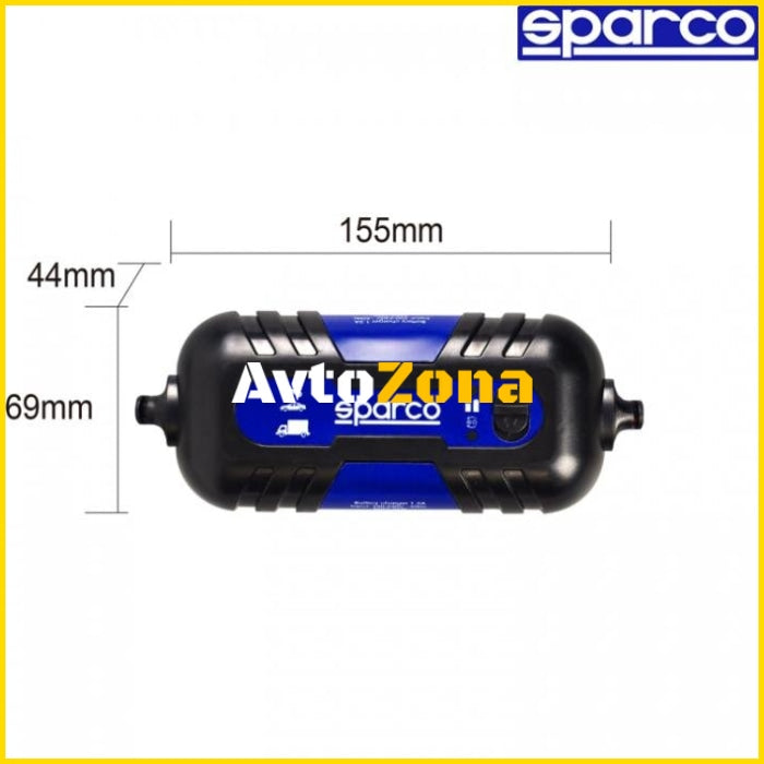 Зарядно за акумулатор Sparco - 1.2Amp 6V / 12V - Avtozona