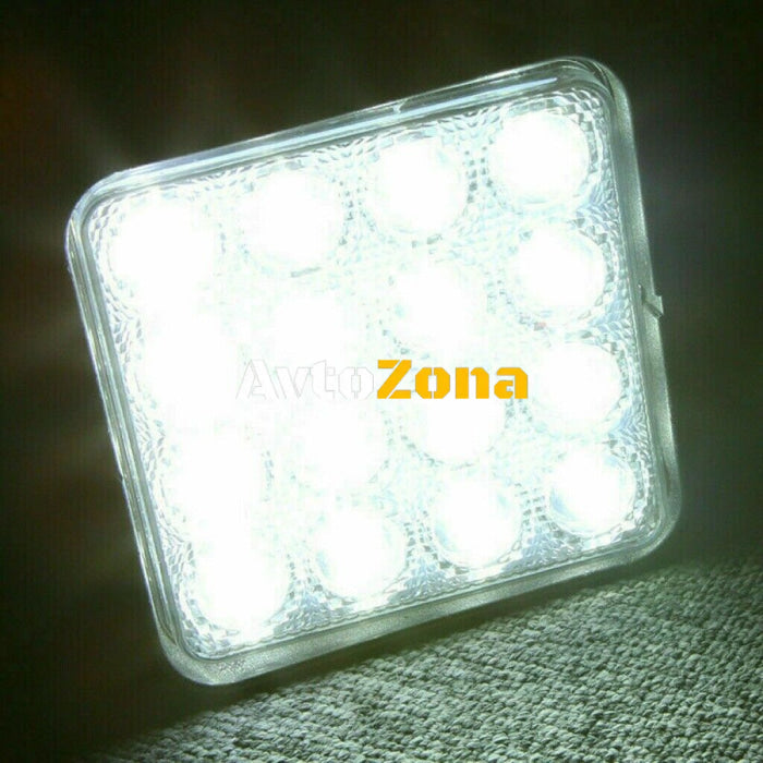 48W ЛЕД 12V 24V LED Диоден Халоген Фар Прожектор Задна Светлина Диодна Лампа - Avtozona