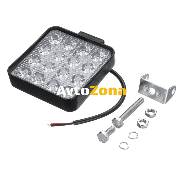 48W ЛЕД 12V 24V LED Диоден Халоген Фар Прожектор Задна Светлина Диодна Лампа - Avtozona