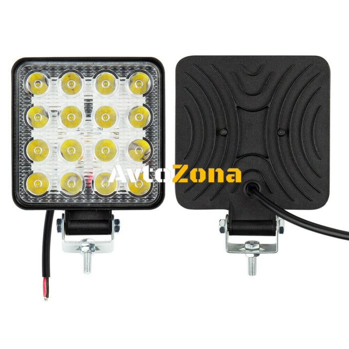 48W ЛЕД 12V 24V LED Диоден Халоген Фар Прожектор Задна Светлина Диодна Лампа - Avtozona