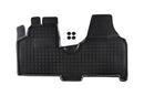 Гумени стелки Rezaw-Plast за Fiat Scudo (2006-2016) за фабричен велурен под, 1 част, черна