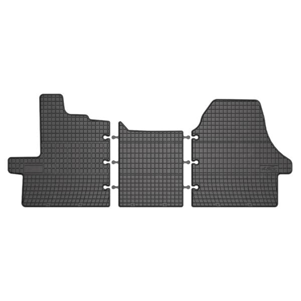 Covorașe de cauciuc Frogum pentru Peugeot Boxer II (2006+), 3 părți, negru