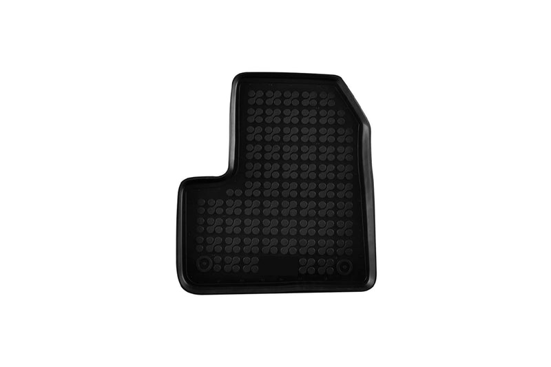 Covorașe din cauciuc Rezaw-Plast pentru Peugeot 206 (1998-2012) și 206+ (2009-2012), versiunea cu extinctor, 4 părți, negru