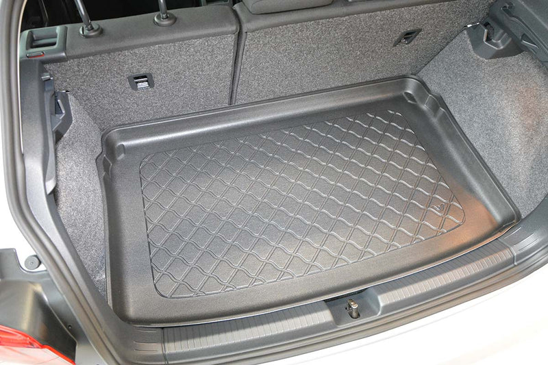 Rack rail Aristar pentru VW Polo VI 2G (AW) hatchback 5 uși, poziția superioară a podelei detașabile a portbagajului în poziția cea mai înaltă (10.2017+)