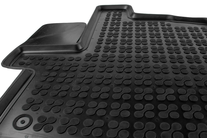 Covoraș din cauciuc Rezaw-Plast pentru Peugeot Boxer II (2006-2023/2023+) - pentru 2 și 3 locuri, cu scaune deschise și închise, fără huse suplimentare