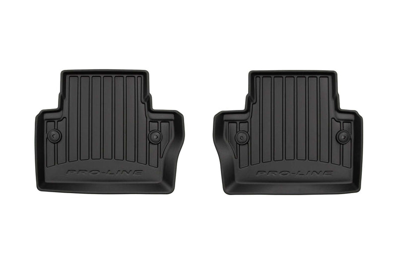 3D гумени стелки Frogum за Volvo V70 (2007–2016), комплект 4 части, черни