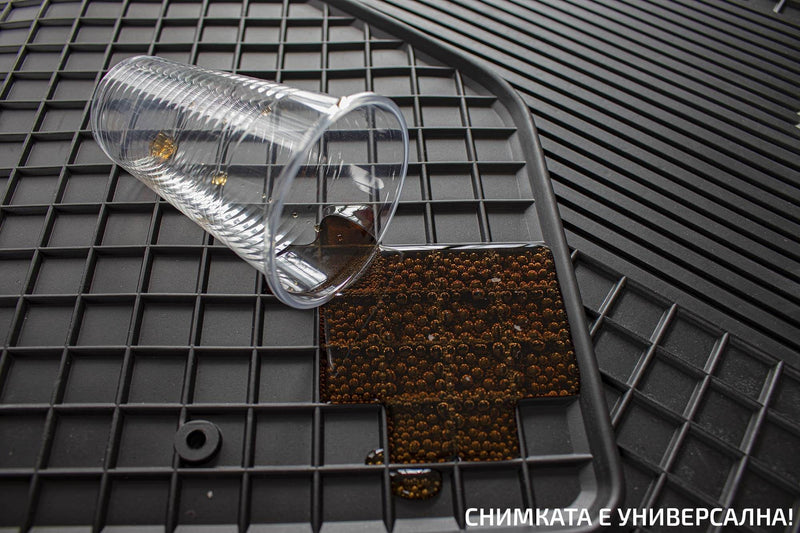 Гумени стелки Gumarny Zubri за BMW Серия 5 E34 седан/комби (1989–1995), 4 части, черни