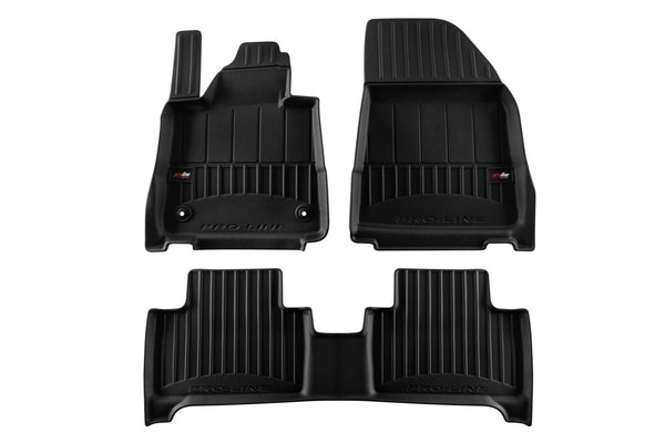 Frogum tălpi interioare din cauciuc 3D pentru Volvo EX30 (2023+), 3 bucăți, negru