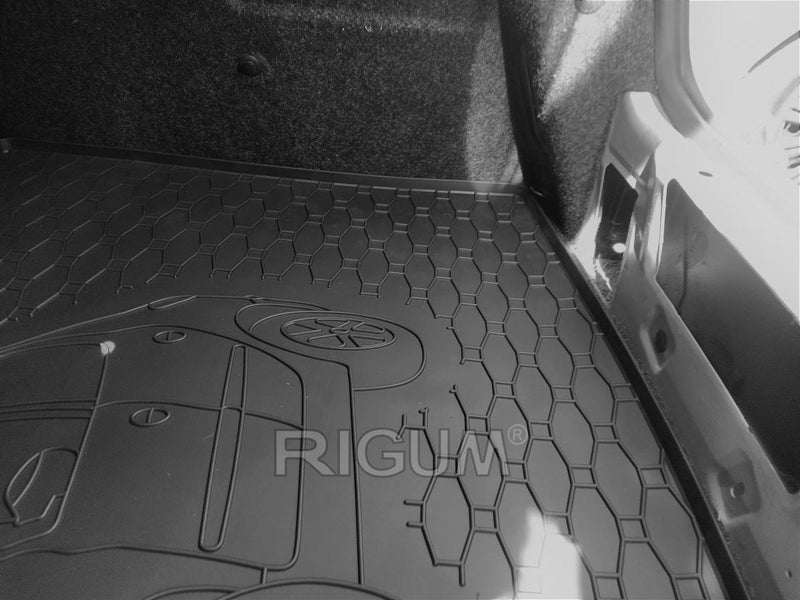 Covoraș de cauciuc Rigum pentru Peugeot 206 hatchback (2000-2007) cu imprimare auto