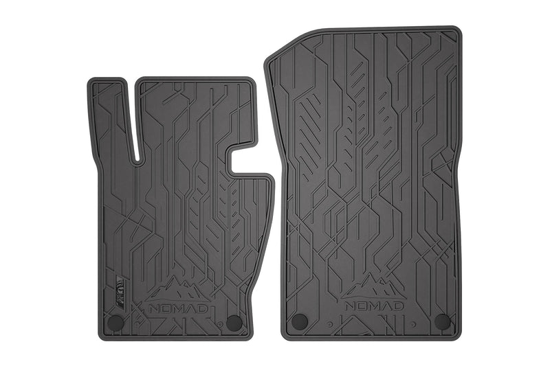 Предни гумени стелки NOMAD за BMW X3 E83 (2003–2010), 2 части, черни