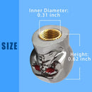 4бр хромирани капачки за вентили на гуми - череп - Avtozona